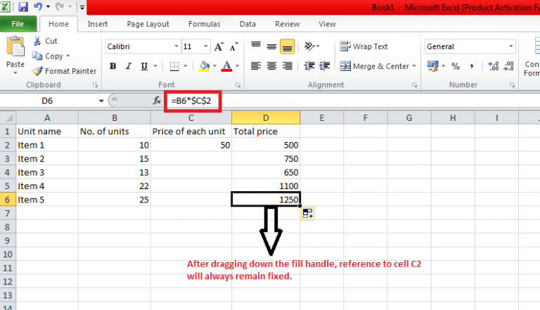 Cell Referencing in Excel
