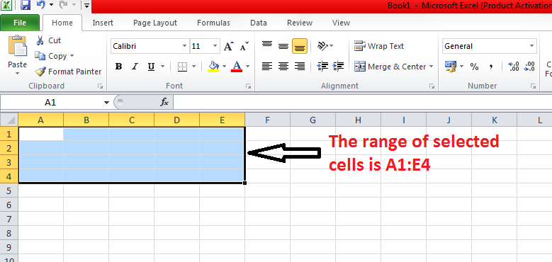 Cell range