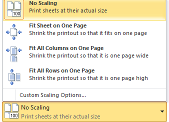 Scaling options